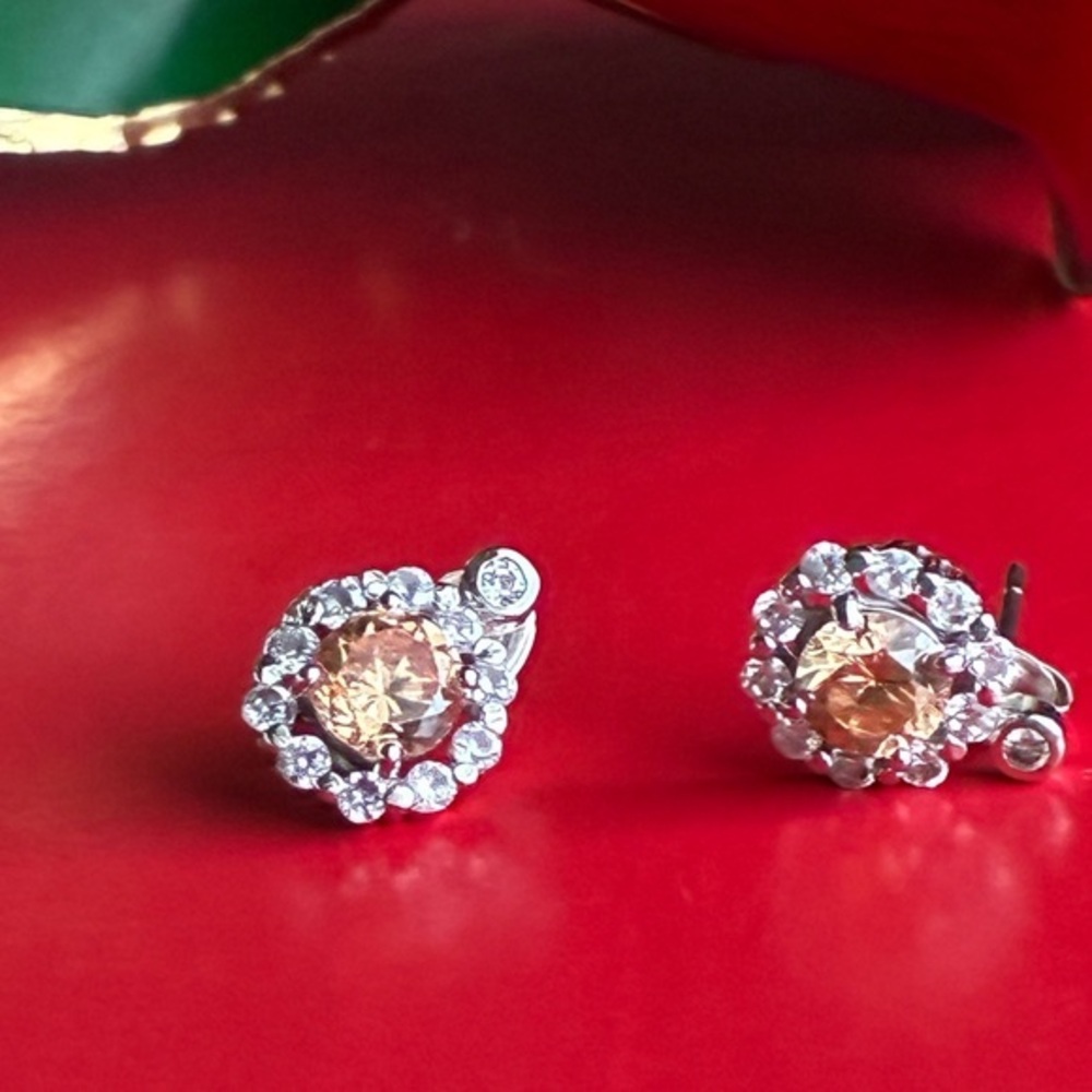 925 Silver Earrings,Elegant Silver and Gold Stud Earrings